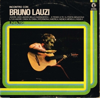 Incontro Con Bruno Lauzi - Bruno Lauzi (Winyl, LP, Kompilacja, ℗ © Kwi 1976 Włochy, Numero Uno #ZNLN 3013) - przód główny