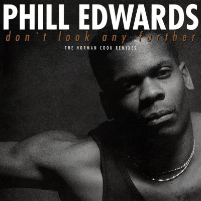 Phill Edwards - Don't Look Any Further (Singiel, 1990): oprawa graficzna przedniej okładki