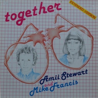 Together - Amii Stewart And Mike Francis (Singiel, Winyl, 12", 45 RPM, ℗ © 1985 Niemcy, RCA #PT 40206) - przód główny