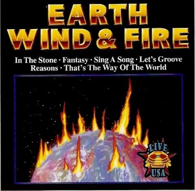 Live U.S.A. - Earth Wind & Fire (Album, CD, Nieoficjalne wydanie, Stereo, Mono Europa, LSD RECORDS #LSD CD 152.068) - przód główny