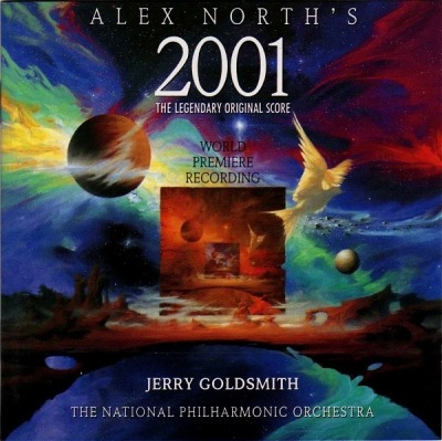 Alex North, Jerry Goldsmith / The National Philharmonic Orchestra - Alex North's 2001 (The Legendary Original Score · World Premiere Recording) (Album, 1993): oprawa graficzna przedniej okładki