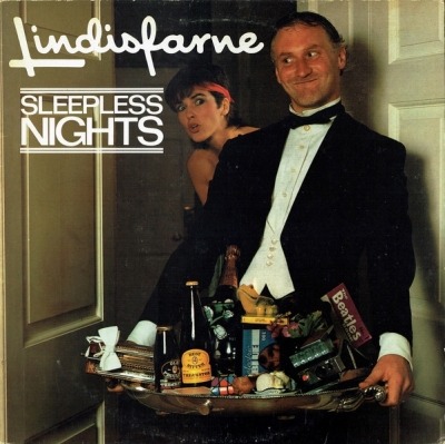 Sleepless Nights - Lindisfarne (Winyl, LP, Album, ℗ © 1982 Wielka Brytania, LMP Records #GET 1A) - przód główny