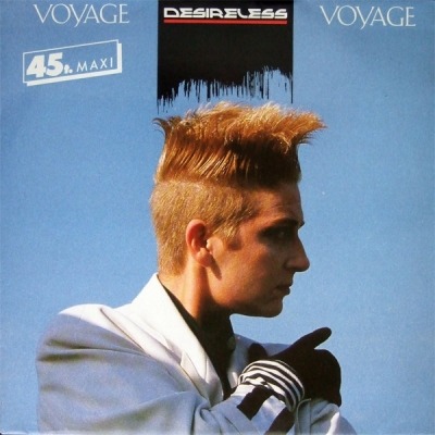 Desireless - Voyage Voyage (Singiel, 1986): oprawa graficzna przedniej okładki