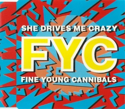 She Drives Me Crazy - FYC (CD, Singiel, ℗ © Gru 1988 Wielka Brytania i Europa, London Records #886 361-2, LONCD 199) - przód główny