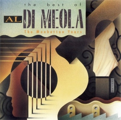 The Best Of Al Di Meola: The Manhattan Years - Al Di Meola (CD, Kompilacja, Repress, ℗ 1992 Europa, Manhattan Records #CDP 0777 7 80504 2 1) - przód główny