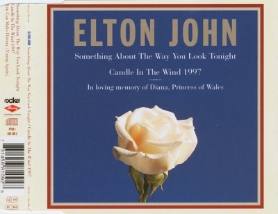 Something About The Way You Look Tonight / Candle In The Wind 1997 - Elton John (CD, Singiel, ℗ © 1997 Wielka Brytania i Europa, The Rocket Record Company, Mercury #PTCD 1, 568 109-2) - przód główny