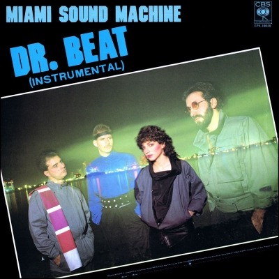Miami Sound Machine - Dr. Beat (Singiel, 1984): oprawa graficzna przedniej okładki