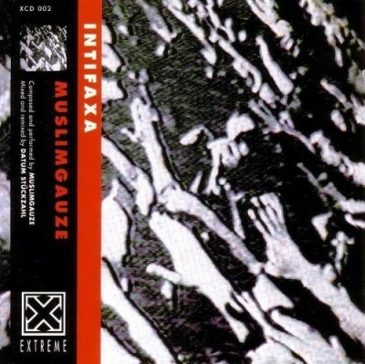 Muslimgauze - Intifaxa (CD, Album, ℗ © Maj 1990): oprawa graficzna przedniej okładki