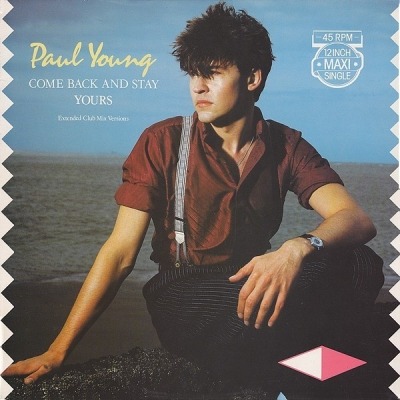 Come Back And Stay (Extended Club Mix Versions) - Paul Young (Winyl, 12", 45 RPM, Maxi-Singiel, ℗ © 1983 Europa, CBS #CBSA 12.3636, CBS 12.3636, 12.3636) - przód główny