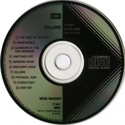 アイアン・メイデン* - Killers = キラーズ (CD, Reedycja, EMI