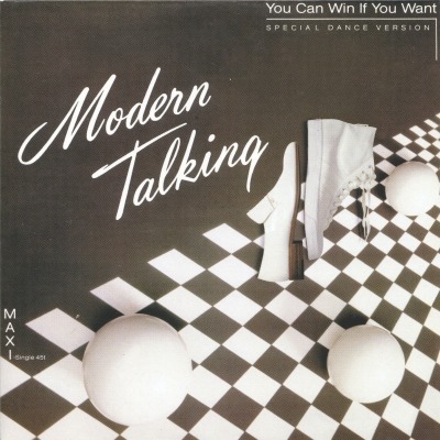 Modern Talking - You Can Win If You Want (Singiel, 1985): oprawa graficzna przedniej okładki