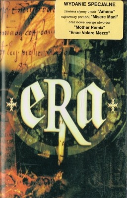 Era - Era (Kaseta, Album, Reedycja, ℗ 1996 © 1998 Polska, Mercury #538 711-4) - przód główny