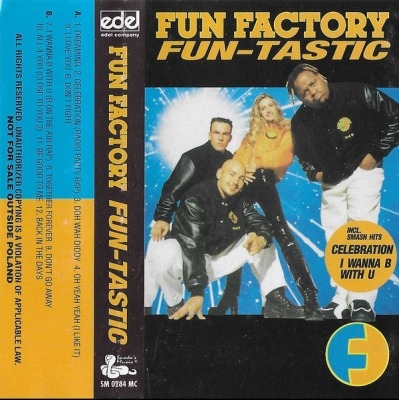 Fun-Tastic - Fun Factory (Kaseta, Album, ℗ © 1995 Polska, Snake's Music #SM 0284 MC) - przód główny