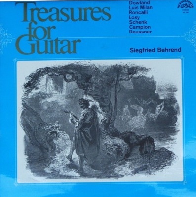 Treasures For Guitar - Siegfried Behrend (Album, Winyl, LP, Stereo, ℗ 1966 © 1978 Czechosłowacja, Supraphon #SUA ST 50780, 50 780) - przód główny
