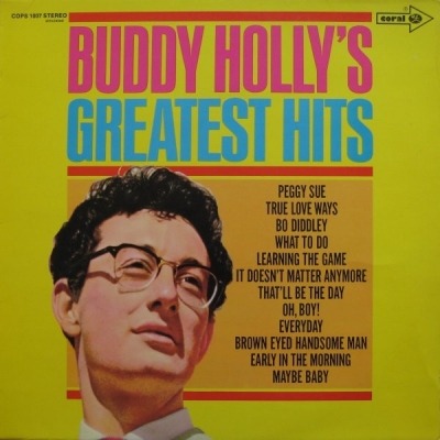 Buddy Holly's Greatest Hits - Buddy Holly (Winyl, LP, Kompilacja, ℗ 1967 Niemcy, Coral, MCA Coral #COPS 1007) - przód główny