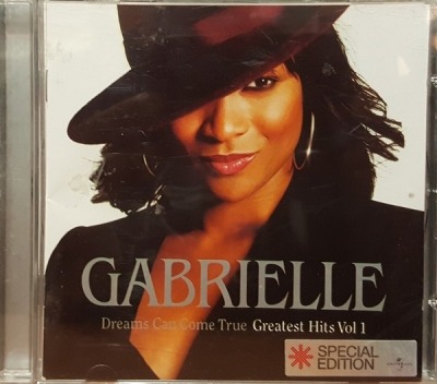Dreams Can Come True - Greatest Hits Vol 1 - Gabrielle (CD, Kompilacja, Specjalna edycja, ℗ © 2001 Wielka Brytania, Go! Beat #589 374-2) - przód główny