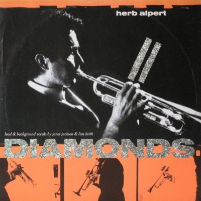 Diamonds - Herb Alpert (Winyl, 12", 45 RPM, Singiel, ℗ © 1987 Europa, A&M Records #392 203-1, 392203-1) - przód główny