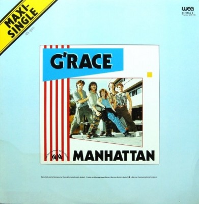 Manhattan - G'Race (Winyl, 12", 45 RPM, Maxi-Singiel, ℗ © 1983 Niemcy, WEA #24-9634-0, 24.9634-0) - przód główny