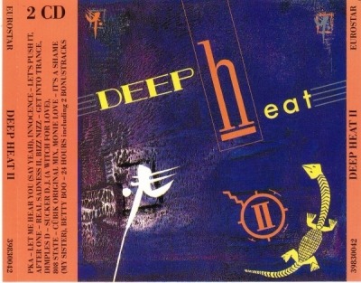 Deep Heat II - Różni wykonawcy (2 x CD, Kompilacja, ℗ © 1991 Niemcy, Eurostar #39830042) - przód główny