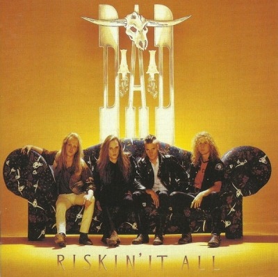Riskin' It All - D-A-D (CD, Album, ℗ © Paź 1991 Dania, Medley Records #MdCD 6415) - przód główny