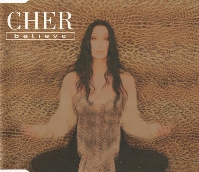 Cher - Believe (Singiel, 1998): oprawa graficzna przedniej okładki