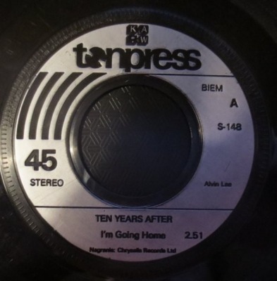I'm Going Home  - Ten Years After (Winyl, 7", 45 RPM, Singiel, ℗ © 1980 Polska, Tonpress #S-148) - przód główny