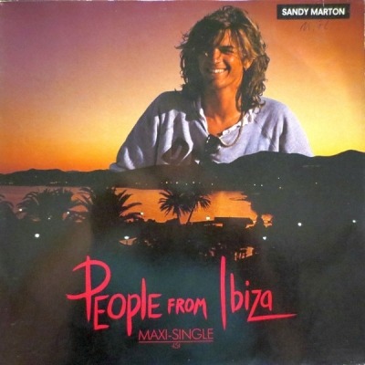 People From Ibiza - Sandy Marton (Winyl, 12", Maxi-Singiel, 45 RPM, ℗ © 1984 Europa, Ariola #601 473, 601473-213, 601473) - przód główny
