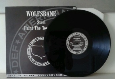 Steel - Wolfsbane (Singiel, Winyl, 12", Promocyjne, ℗ © 1990 Stany Zjednoczone, Def American Recordings #DEFAM 712) - przód główny