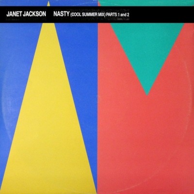 Nasty (Cool Summer Mix) Parts 1 And 2 - Janet Jackson (Singiel, Winyl, 12", 45 RPM, ℗ © 1986 Niemcy, A&M Records #392 124-1) - przód główny