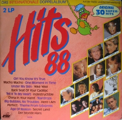 Hits '88 - Das Internationale Doppelalbum - Różni wykonawcy (2 x Winyl, LP, Kompilacja, ℗ © 1988 Niemcy, Ariola #303 415) - przód główny