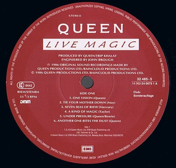 Live Magic - Queen (Album, Winyl, LP, Edycja klubowa, Stereo