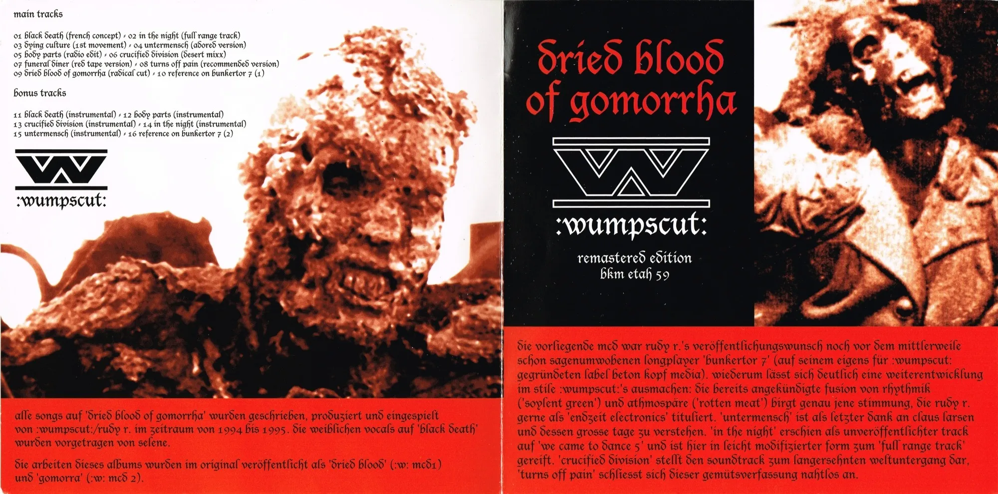 その他 Dried Blood of Gomorrha [CD] wumpscut: – Dried Blood – CD (EP, Repress), 1994 [r1676775